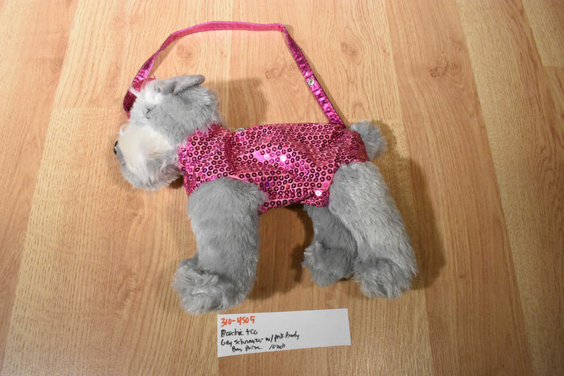 Poochie & Company Schnauzer With Pink Body Purse/Bag