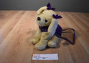 Poochie & Co. Yellow Labrador Retriever With Purple Sequin Body Purse Bag Plush