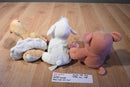 Enesco Precious Moments Tender Tails Turkey Lamb Pig Beanbag Plush