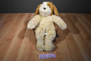 Build a Bear Shaggy Beige and Brown Puppy Dog Beanbag Plush