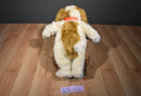 Build a Bear Shaggy Beige and Brown Puppy Dog Beanbag Plush