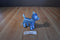 Aurora Justice Blue/Silver Polka Dot Metalic Dog Plush