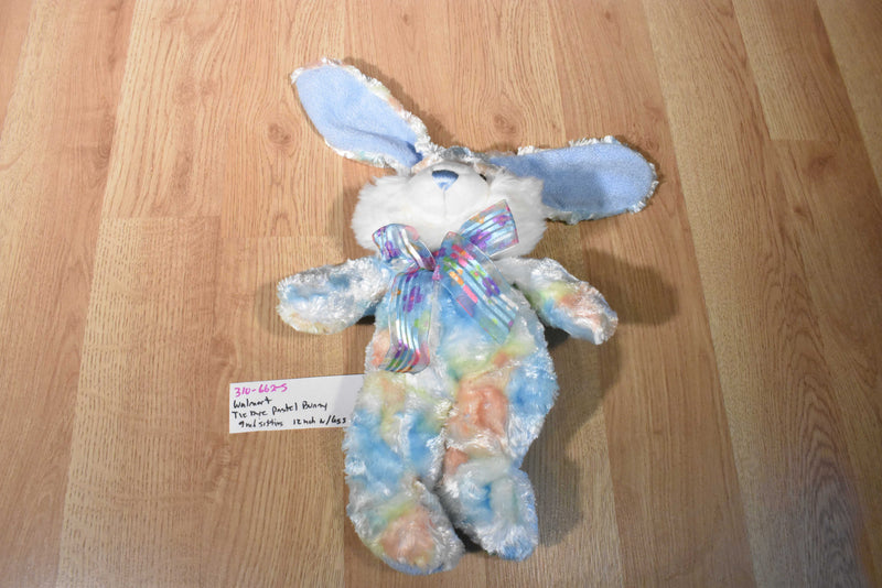 Walmart Pastel Rainbow Tie Dye Bunny Rabbit Beanbag Plush