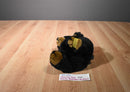 A&A Fancy Zoo Black Pot Belly Bear Plush