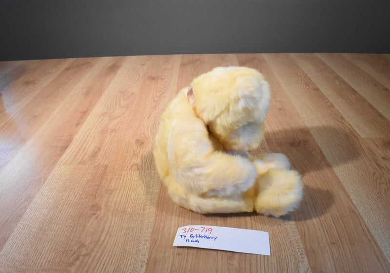 Ty Classic Butterbeary Butter Yellow Bear 1999 Beanbag plush