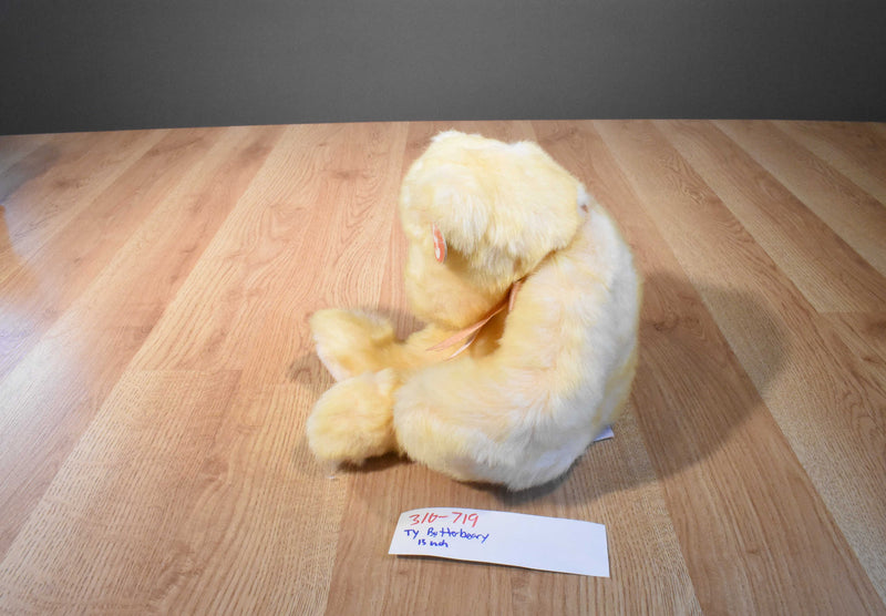 Ty Classic Butterbeary Butter Yellow Bear 1999 Beanbag plush