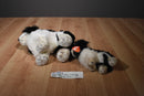 Ty Beanie Buddy 2002 and Baby 2001 Frolic Cocker Spaniel Beanbag Plushes