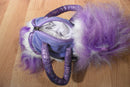 Animal Alley Purple and White Diva Poodle Bag Plush