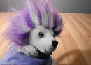 Animal Alley Purple and White Diva Poodle Bag Plush