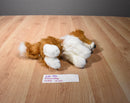 Animal Alley Sable(Brown) and White Collie Beanbag Plush