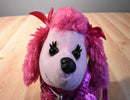 Poochie and Co. Poodle Pink Sequins Plush Bag Purse