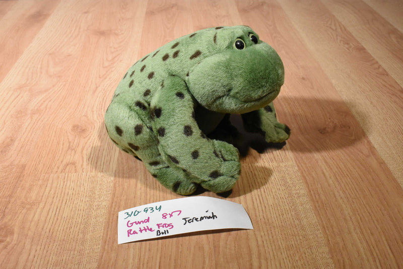 Gund Jeremiah the Croaking Green Bullfrog Plush