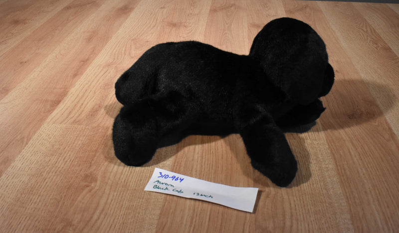 Aurora Black Lab Puppy Dog Beanbag Plush