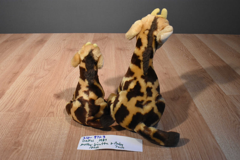 Dakin Giraffe and Baby 1983 Plushes