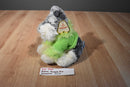 Aurora Snuggly Pup Schnauzer With Green Sweater Beanbag Plush