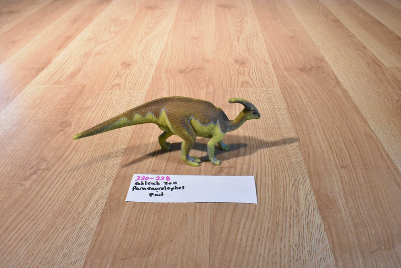 Schleich 2001 Brown and Green Parasaurolophus Dinosaur