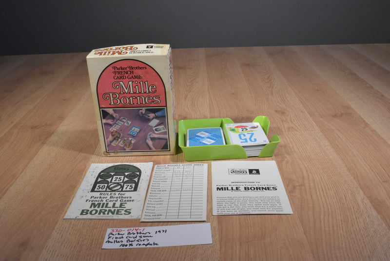 A Parker Brothers 1971 French Car Driving Card Game Mille Bornes