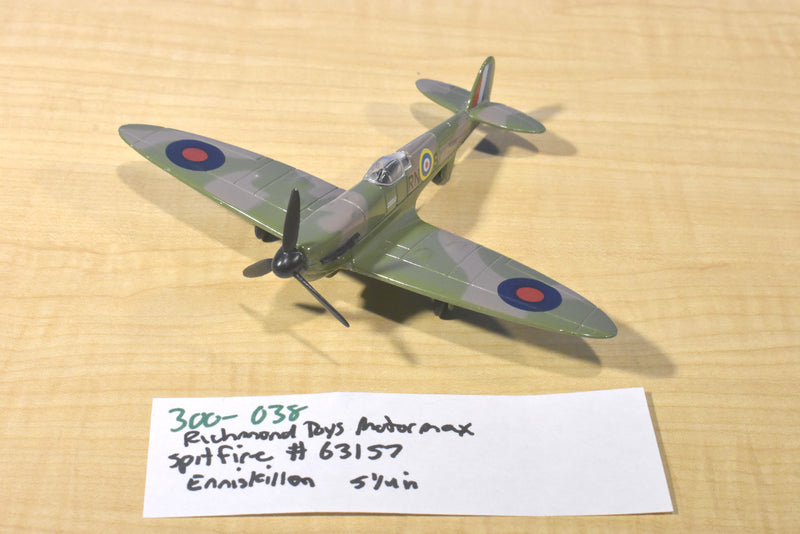 Motormax Die Cast RAF WWll Spitfire Fighter Plane