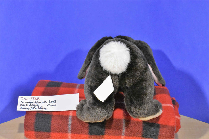 Commonwealth Dark Brown Bunny Rabbit 2003 Beanbag Plush