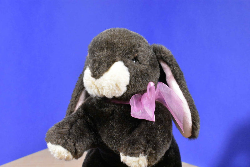 Commonwealth Dark Brown Bunny Rabbit 2003 Beanbag Plush