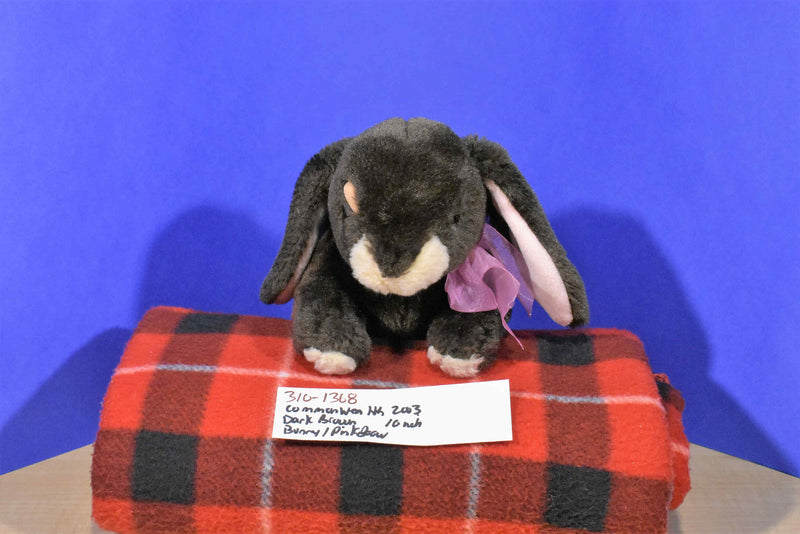 Commonwealth Dark Brown Bunny Rabbit 2003 Beanbag Plush