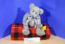 Sunkid Grey Mohair Teddy Bear Beanbag Plush