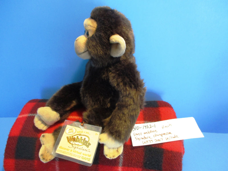 Ganz Webkinz Signature Chimpanzee WKSS2007 Plush (Sealed Code)