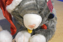 Dan Dee Grey Tabby Cat Santa Hat Plush