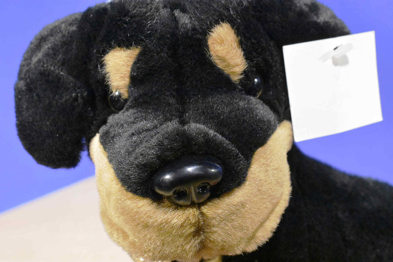 Dan Dee Collectors Choice Rottweiler Black Brown Dog Plush