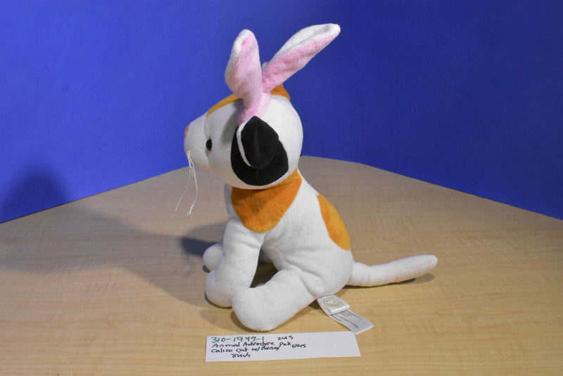 Animal Adventure Calico Cat Pink Bunny Ears 2015 Plush