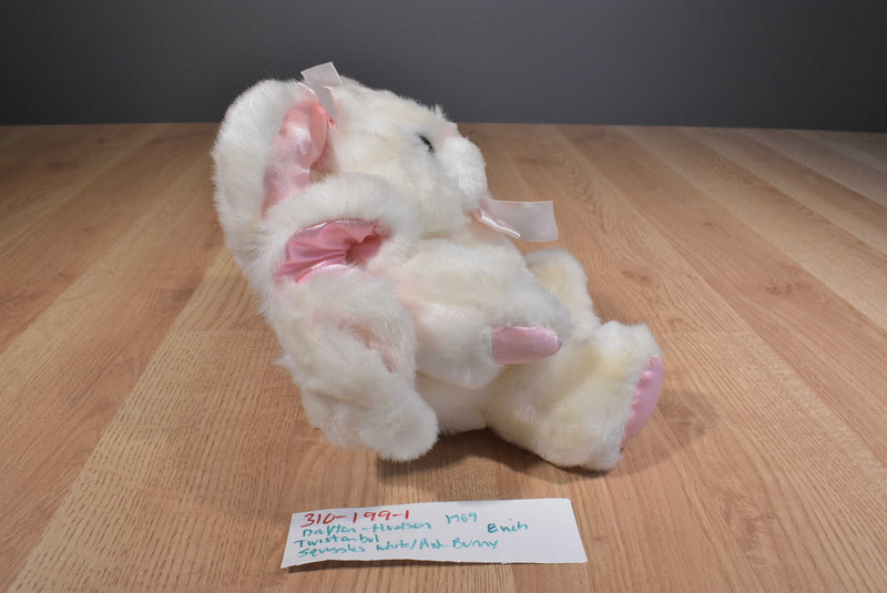 Dayton-Hudson Twistanbul Squiggles White and Pink Bunny 1989 Plush