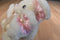 Dayton-Hudson Twistanbul Squiggles White and Pink Bunny 1989 Plush