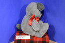 Animal Adventure Big Feet Grey Puppy Dog with Heart Feet 2018 Plush