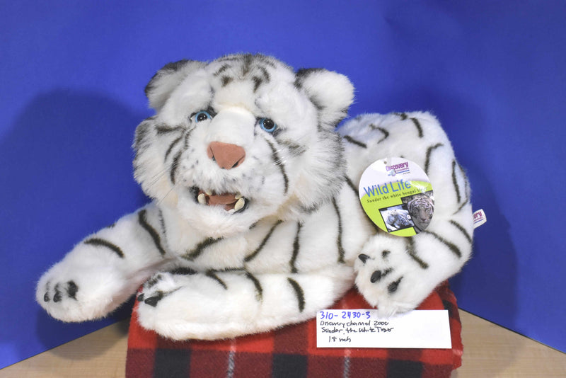 Discovery Channel Wild Life Sundar White Bengal Tiger 2000 Plush