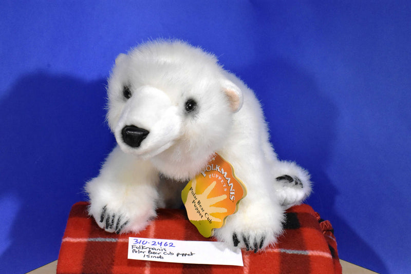 Folkmanis Polar Bear Cub Plush Puppet