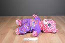 Build-a-Bear Pink Heart Teddy Bear Plush With Trolls Clothes