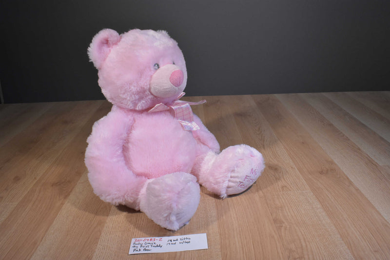 Baby Ganz My First Teddy Pink Bear Beanbag Plush