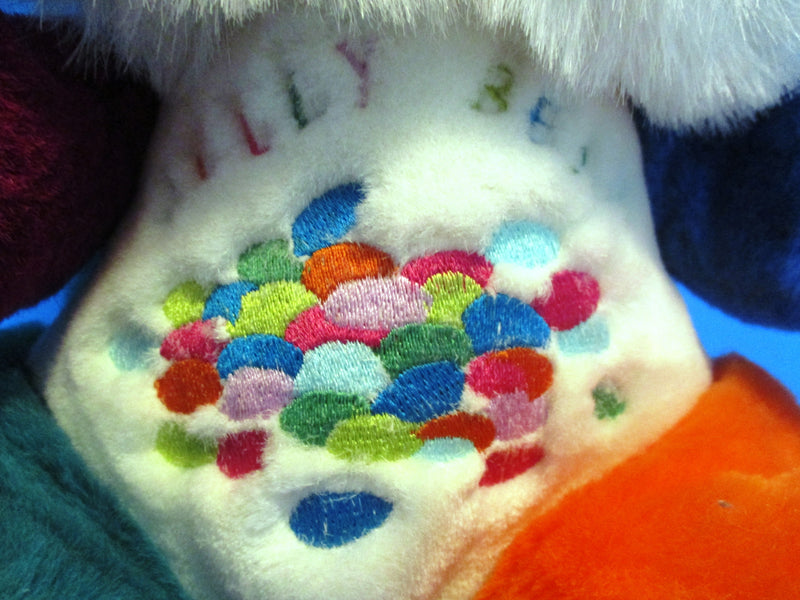 Dan Dee Jellybean Multi-colored Bunny Rabbit Plush