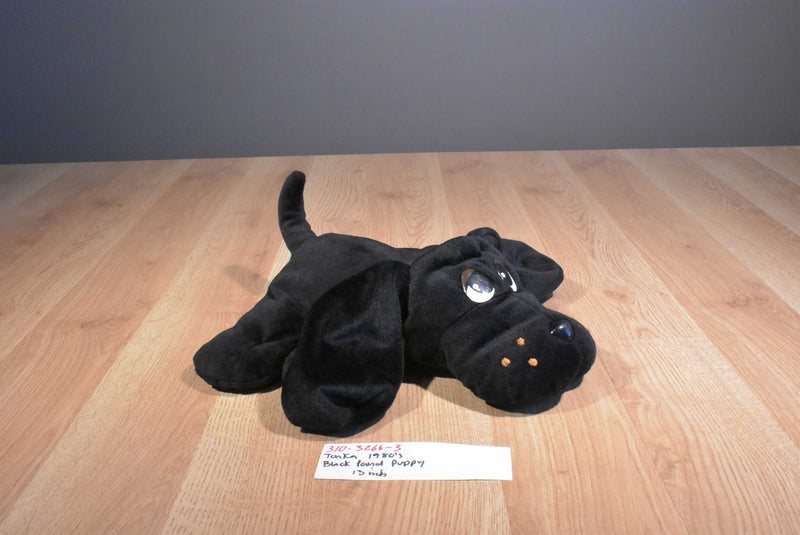 Tonka Black Pound Puppy 1980's Plush