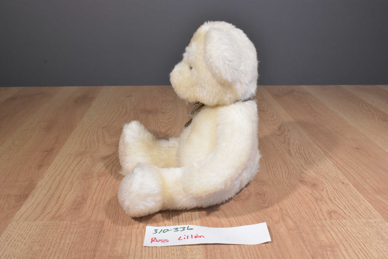 Russ Bears From The Past Lillian White Beige Teddy Bear Beanbag Plush