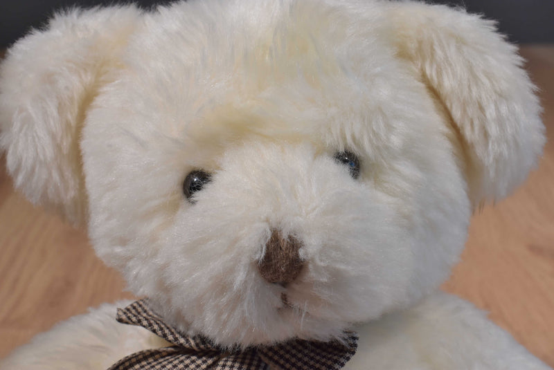 Russ Bears From The Past Lillian White Beige Teddy Bear Beanbag Plush