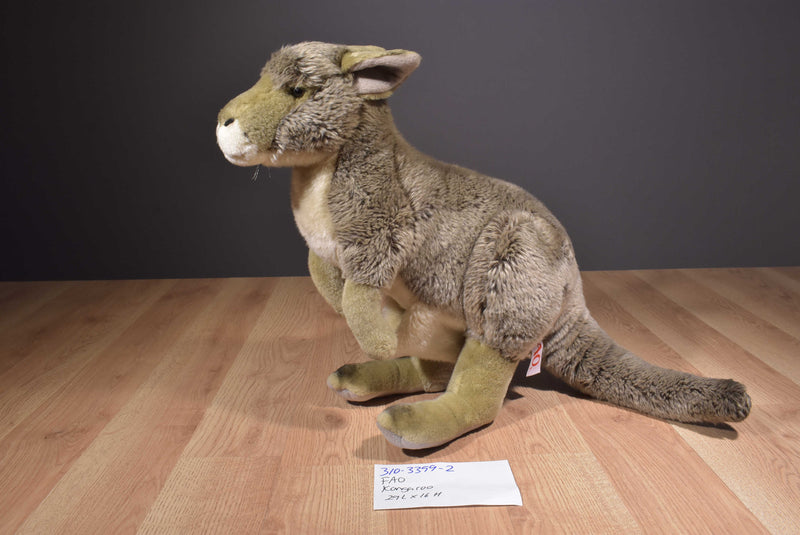 FAO Schwarz Grey Kangaroo 2013 Plush