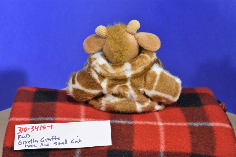 Russ Gisella Giraffe Large and Small Fur Coat Beanbag Plushes