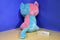 Ty Beanie Boos Fiona Pastel Blue Pink White Cat 2014 Beanbag Plush