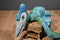 The Petting Zoo Blue, Green and Grey Pteradactyl 1994 Plush