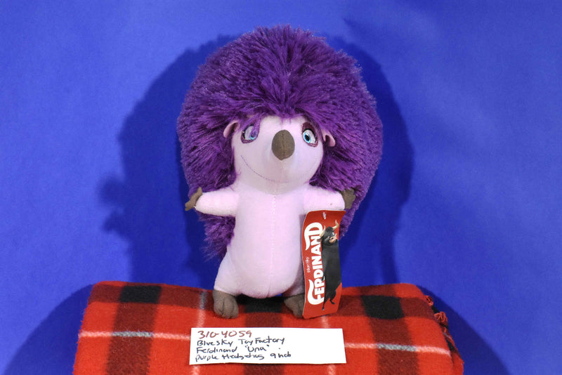 Toy Factory Blue Sky Ferdinand Una Purple Hedgehog Plush