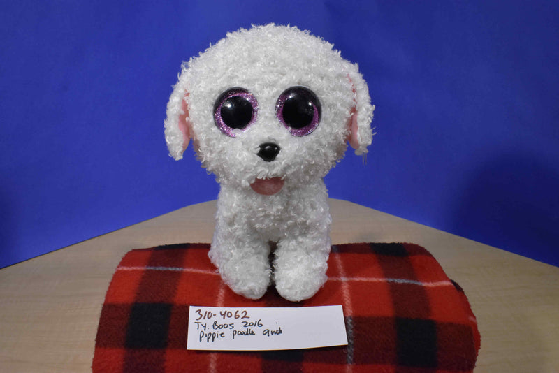 Ty Beanie Boos Pippie Poodle Dog Puppy 2016 Beanbag Plush