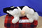 King Plush Black and White Holstein Cow Plush