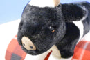 King Plush Black and White Holstein Cow Plush