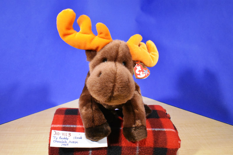 Ty Beanie Buddy Chocolate Moose 1999 Beanbag Plush